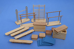 Miniturnhalle aus Holz